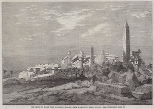 La visita del Príncipe de Gales a Egipto, Karnak de Richard Principal Leitch